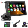 ESSGOO Apple CarPlay & Android Auto 7" Portable Touchscreen Head