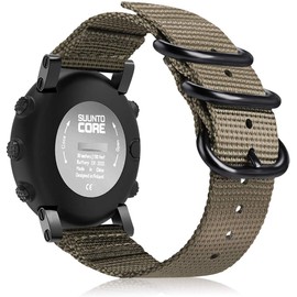 For Suunto Core Soft Nylon Adjustable Breathable Fashionable Band Strap Replacement Watch Strap (Khaki)