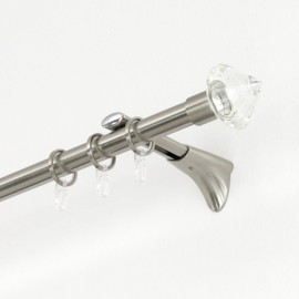 Gardinia 11205 Endpin Bevel Tip, Stainless Steel Look