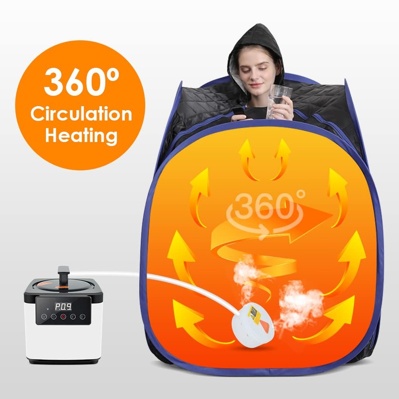 Smartmak Sauna Steamer Pot 2.6 L, Portable Steam Generator Set