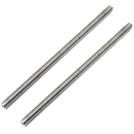 Beduan Stainless Steel Long Threaded Screw, Fully Threaded Rod, M10-1.5 Thread Pitch, 250 mm Length (Pack of 2)