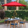 Blissun 7.5 ft Patio Umbrella, Yard Umbrella Push Button Tilt