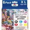 Khotoya xp15000 Ink Cartridge Compatible for 312XL Ink Cartridges 6-Pack
