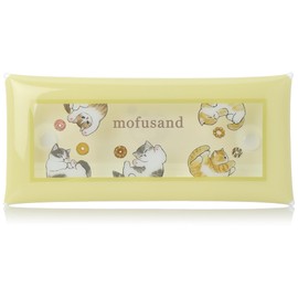 Mofusand0016 Pouch, Small Items, Cosmetic Pouch, Pen Case, Clear Multi Case, Large Size, Women's, Girls, Children,, Do-Natsu (MFS-130)