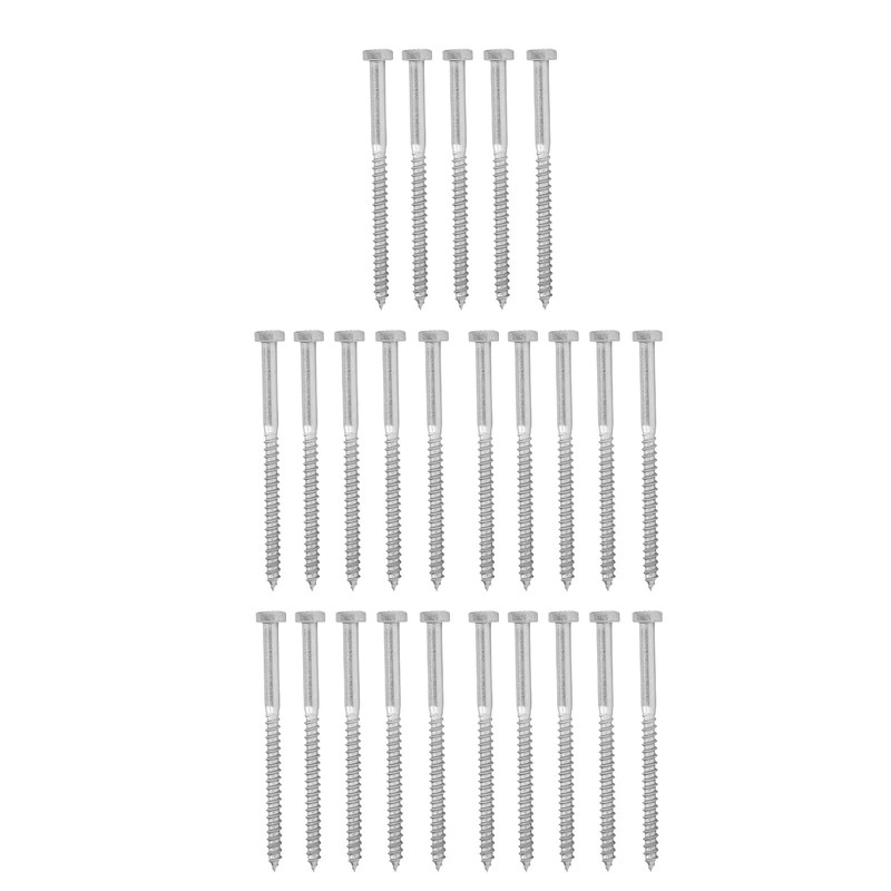 304 Stainless Steel Half Thread Bolt Wood Hex Lag Screws