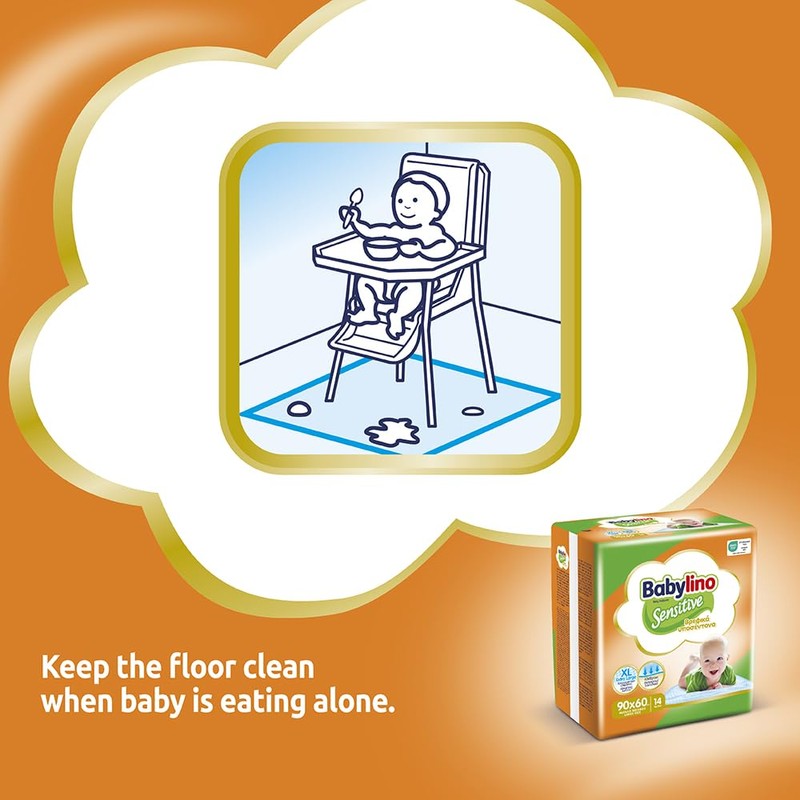 Babylino Sensitive 90 x 60 cm Extra Absorbent Pack of