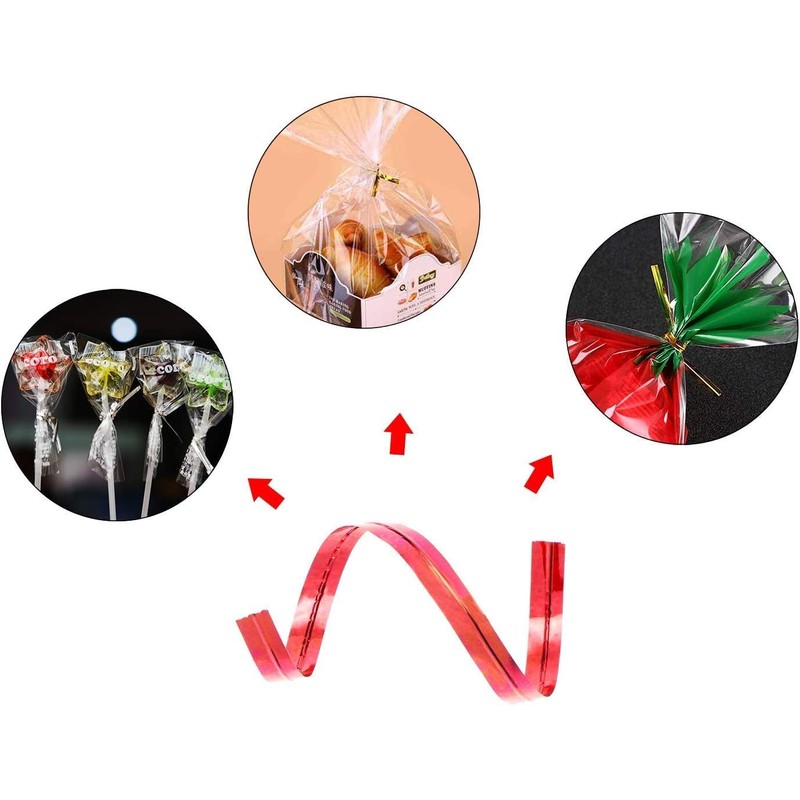 Mini Skater 800pcs 4" Metallic Twist Ties (Purple)