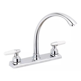 CNX Mezcladora Para Fregadero De 8 , De Latón Y Acero Inoxidable