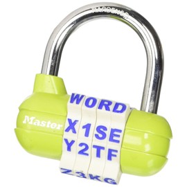 Master Lock 1534EURD Combination Padlock, Blue,green,orange,random,red, 5,9 cm x 6,4 cm x 2,5 cm