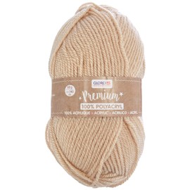 Glorex 5 1001 00 Premium Wool Made of 100% Acrylic, Easy to Work, Versatile, Warming, Soft, Non-Scratching, 50 g, Approximately 140 m.