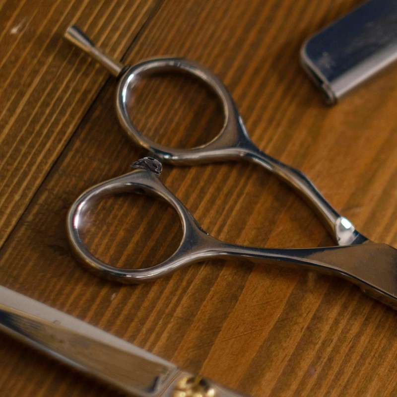 WOONEKY Hair Accessories 2pcs Scissor Muffler Skull Pattern Quiet Hair