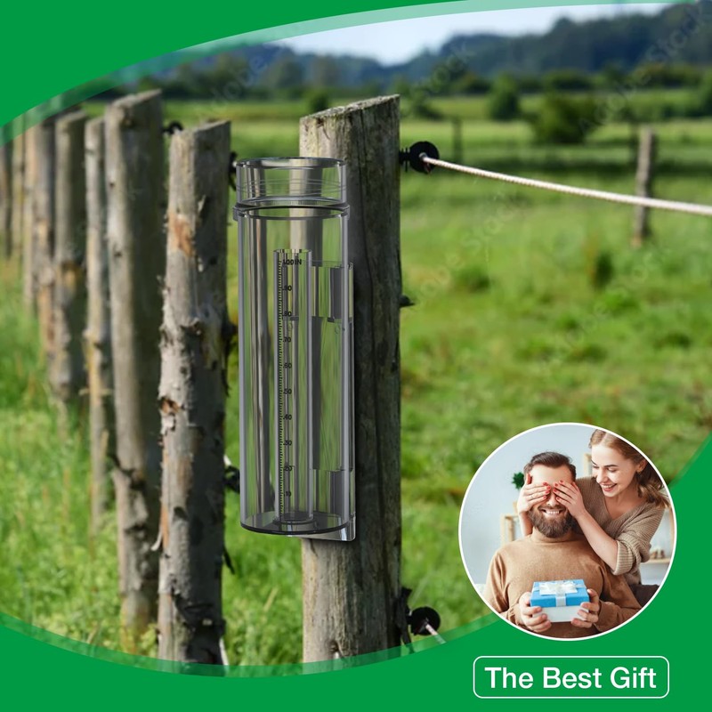 Rain Gauge Outdoor Rain Gauge Accurate to 0.01 Inches with