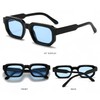 JCTAIFOO Trendy Rectangle Sunglasses for Men Women Vintage Rectangular Retro