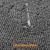 Yeaban Dark Gray Bathroom Rugs – Thick Chenille Bath Mats