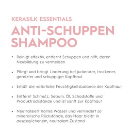Kerasilk Essential Anti-Dandruff Shampoo for Sensitive Scalp and Thinning Hair, 750 ml