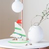 Operitacx sailing model nautical sailboat model wooden sailboat figurine sailboat