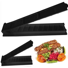 THJOPOKEEL 2 Pcs Plastic Kebab Maker Machine Press, Manual Kabob Mould, Plastic Kebab Machine, BBQ Tools, Kebab Maker Barbecue Skewer Maker Press Kebab Maker for Handmade Kebab Barbecue