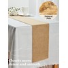 HEETA Jute Table Runner, 20 cm x 6 m, Natural