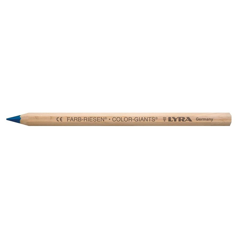 LYRA Colour Giant Natural Cardboard Case with 12 Coloured Pencils,