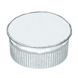 PATIKIL 5 Inch Metal Tee Cap, Galvanized Steel Duct End Cap Crimped Dry Vent Cover Ducting Sealing Tee Plug for HVAC Systems Indoor and Outdoor Use