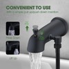 All Metal Tub Spout with Diverter for Hand Held Shower,