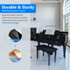 Neewer® Wooden Duet Piano Bench with Padded Leather Cushion for