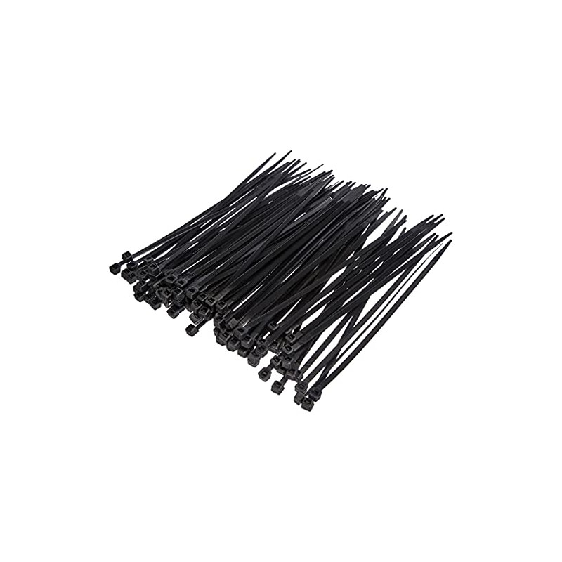Perel Nylon Cable Ties Set 4.6 x 200 mm Black