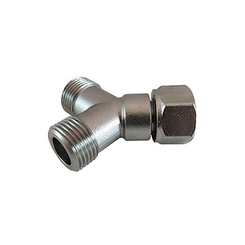 Beer "Y" Fitting Splitter Distributor 3/8" I.D. Bore Stainless Steel