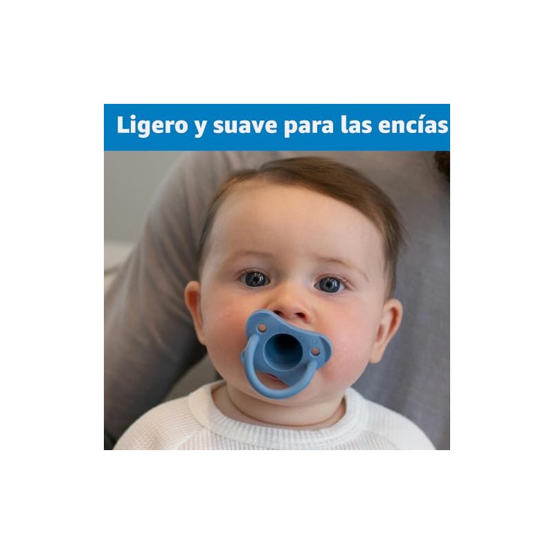 Dr. Brown's HappyPaci - Chupete para bebé, azul, azul claro,