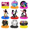 Disco Decoration Table Toppers, 70s Party Honeycomb Table Decoration, Dancing