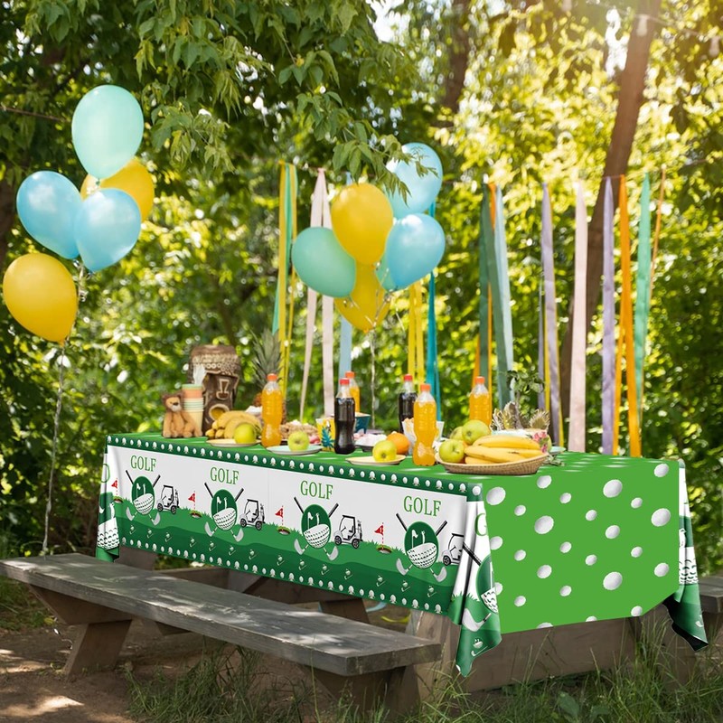HAKOTI Golf Birthday Tablecloth