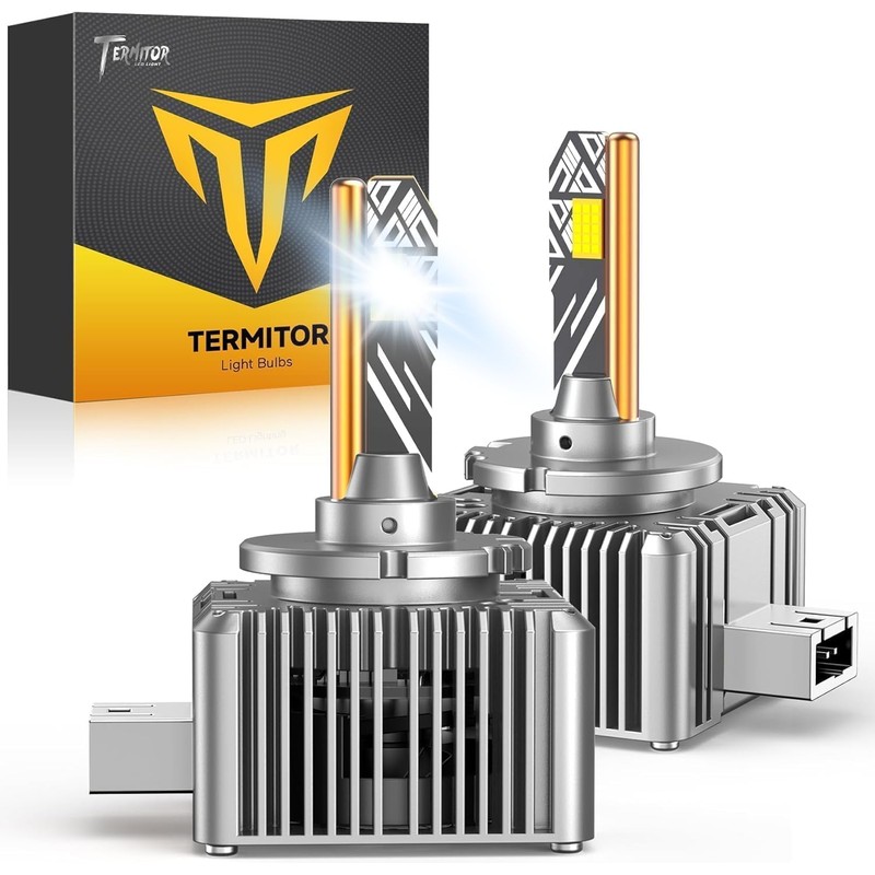Termitor Latest D3S Bulbs, 50,000LM Ultra Bright, 6500K Cool White,