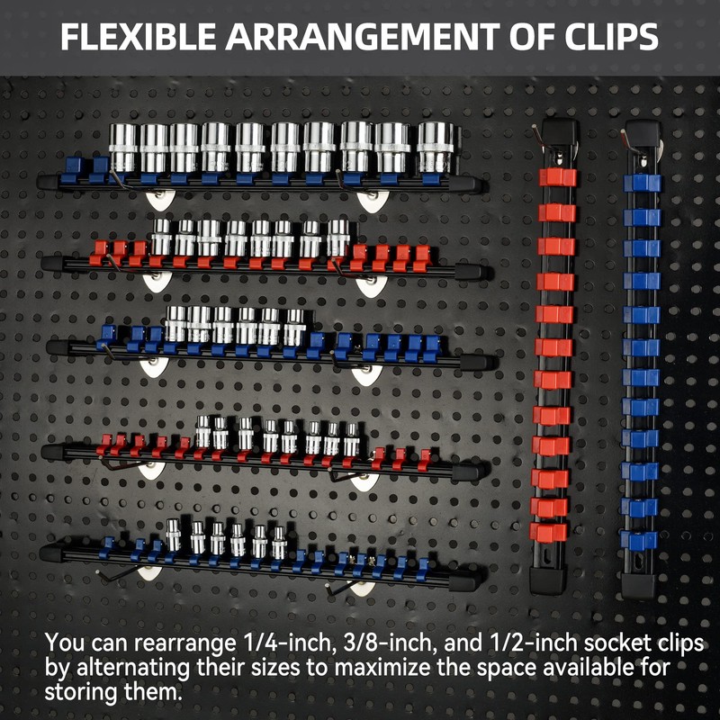 Reniteco Socket Organizer Drive ABS Tools-Socket Holder, Premium Quality 9