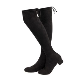 Hitmars Women's Overknee Boots Size 35-43, Boots 02 Black