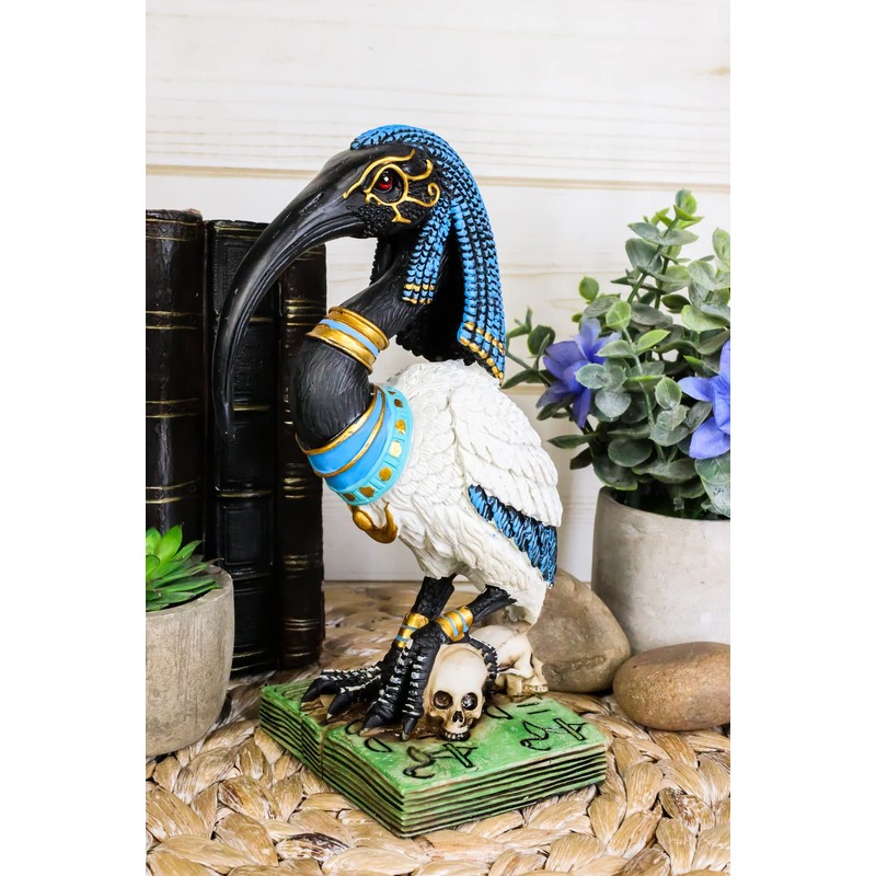 Ebros Gift Egyptian God Ibis Headed Thoth White Flamingo Standing