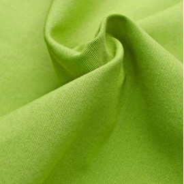 Heimtexland® Decorative Curtain Cotton Plain Opaque Tab-Top Curtain Kiwi Green H x W 230 x 125 Type 625