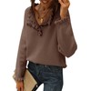 BTFBM 2024 Womens Sweaters Fall Winter Outfits Long Sleeve Button