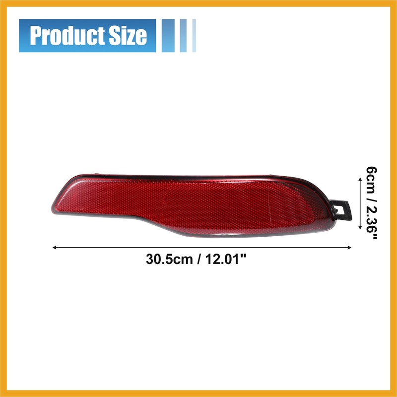 Partuto Car Rear Bumper Reflector Right for Jeep Cherokee 2014