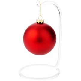 Plymor Clear Acrylic Rod 6.625" Ornament Hanger / Display Stand (6" hang space) (6 Pack)
