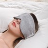 Soft blackout sleeping eye mask for a good night's sleep blindfold dark gray