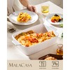 MALACASA 4.4 QT Baking Dish, 9x13 Large Casserole Dish for