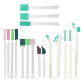 RuiChy 17 Piece Crevice Brush Groove Brush Multi-functional Cup Brush Window Sash Air Conditioner Cleaning Brush for Window Groove Gap Groove Corner Water Bottle Keybod Cleaning Tool No Missing Blind