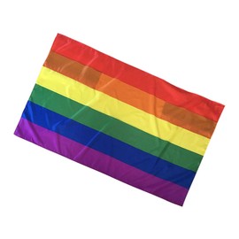 ORFOFE Flag Cape Rainbow Cape Polyester Party Wear Easy Care Pride Parade Decoration
