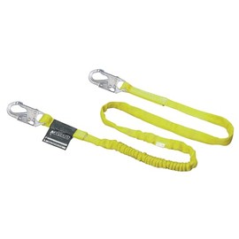 Miller by Honeywell 216WLS/6FTYL 6-Feet Manyard Shock-Absorbing Web Lanyard with 2 Locking Snap Hooks, Yellow