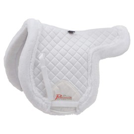 Shires SupaFleece Fully Fleece-Lined Saddle Shaped Pad White Small 16"-16.5"
