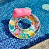 Double Adults Flamingo Inflatable Pool Floats with Cup Holders,Sunbathing Water