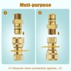 Rushare 1/2 Inch Natural Gas Quick Connect Fitting for Natural