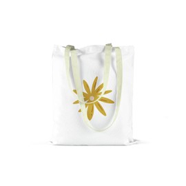 Le Jardin du Lin Printed Shopping Bag, Foldable, Fabric Bag with Two Long Handles, Size: 34 x 40 cm