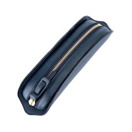 Corvo CO-8LC-9375 SLATE Men's Pencil Case, Genuine Leather, Slate Series, navy