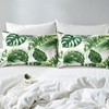 Erosebridal Palm Leaves Comforter Cover Monstera Banana Leaves Duvet Cover